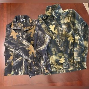 2 Columbia Camo Fleece. youth Medium